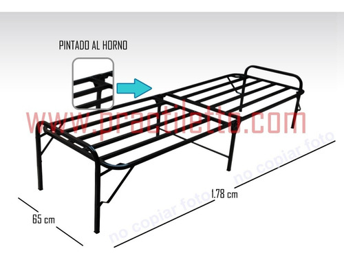 Cama Plegable Nueva 178 X 65 + Colchon ( Foto Regst) Reparto