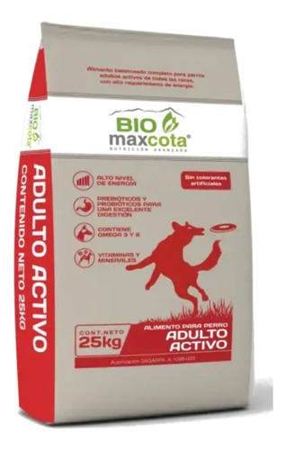 Croquetas Biomaxcota Adulto Activo 25kg - Alimento Premium