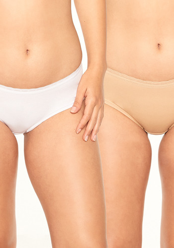 Pack 2 Pantaleta Algodón Elasticado Intime 14702p