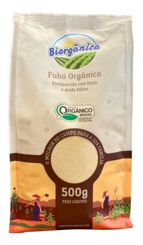 Fubá Orgânico 500g - Biorgânica