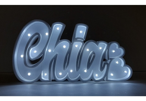 Nombre Iluminado 6 Letras 25 Cm Polyfan Cartel Luz Tunombre