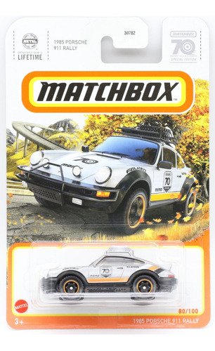 Porsche 911 Rally 1985 Matchbox 70 Aniversario Edición Espec