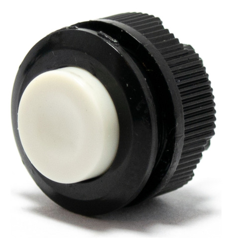 Pulsador Retencion 18mm Orific 16mm 1a 250v Blanco