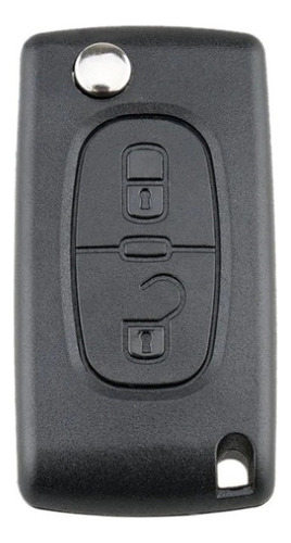 Carcasa Llave Peugeot Con Logo 207/307/308/407/408 2 Botones
