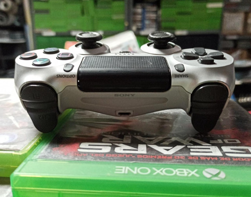 Control Dualshock Play 4 Ps4 Playstation Plata (Usado)