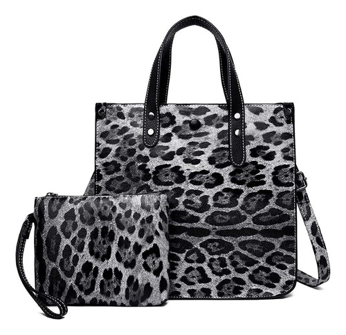 Bolso De Mano Con Estampado De Leopardo For Mujer, Bolsos De Piel Sintética Con Estampado Animal, Bolsos De Hombro For Mujer, Bolso De Mano, Cartera,