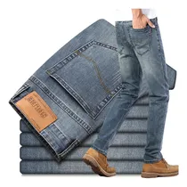 Comprar Jeans Casuales De Negocios Estilo Jeans Elásticos De Otoño P