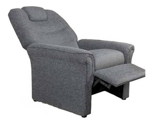 Tu Sillon Ya Reclinable Simple Poltrona - Gris oscuro - Chenille - 1 - Plástico - Negro (Incluye: Es reclinable)