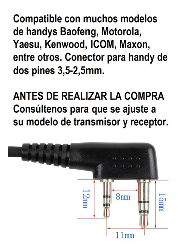 Auricular Paramotor Parapente Paratrike Intercom Para Casco