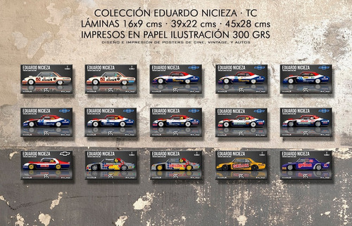 Láminas Eduardo Nicieza Chevy Torino Tc Supertap 39x22 Cm