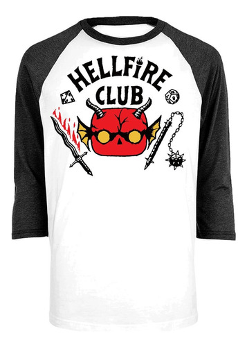 Polera Stranger Things Hellfire Club Adult Boxed - Talla L