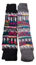 Comprar Polainas De Lana De Alpaca Norteñas( Pack X 2 Pares) Pack 1 Gris\u002Fclaro Y Oscuro Lana De Alpaca Unico