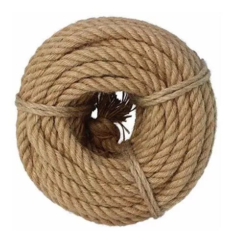 Cuerda de yute trenzada de manila, cuerda de yute natural, cuerda de cáñamo.