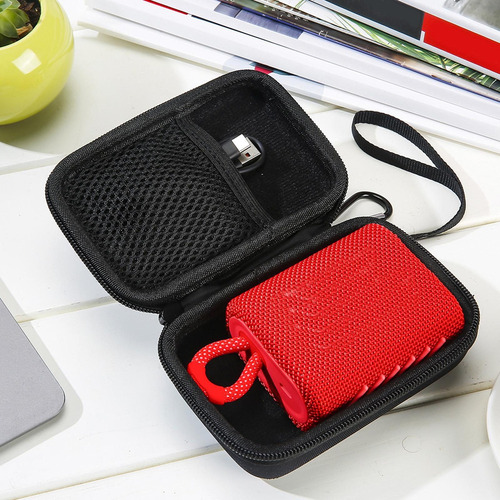 Con Asa Estuche Portátil Altavoz Un Negro 14,2x10x5,1 Cm