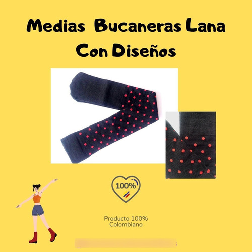 Medias Bucaneras Con Diseño / Media Bota /  Medias Largas