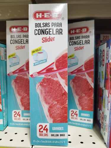 Bolsas Para Congelar Slider Grande 24 Pz Heb