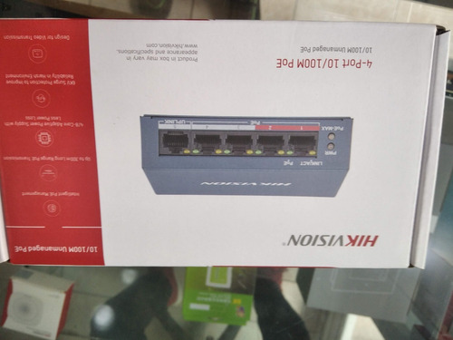 Imagen 4 de 8 de Switch Hikvision 4 Puertos 10/100m Poe Ds-3e0105p-em Red