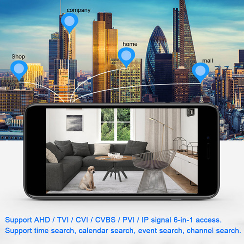 Grabador De Vídeo Digital Profesional Ahd/ipc 1080p Dvr De 8