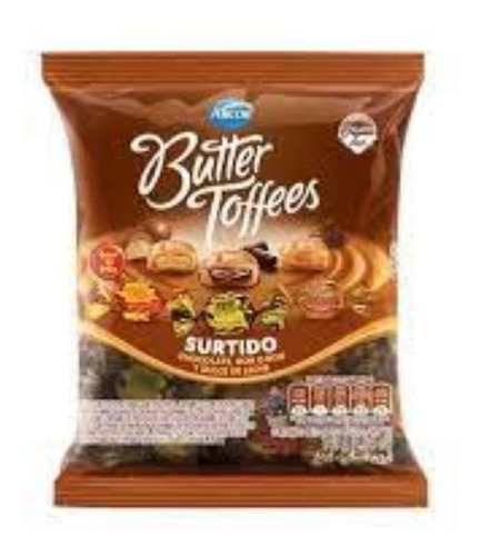 Caramelos Leche Surtidos  X 140 Grs Butter Toffees Golosina