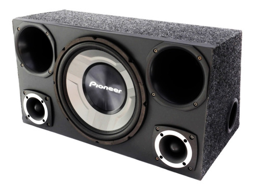 Imagem 6 de 7 de Caixa Trio Pioneer Completa Sub 12 + Modulo Taramps Tl1500w