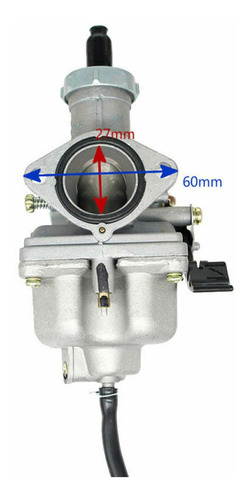 Imagen 2 de 6 de Carburador Pz27 Carburador Carb Cable Choke 27mm Para 4
