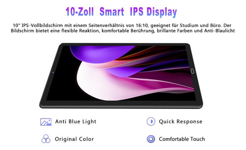 Tablet 10'' Android 13 8 Núcleos 12gb+128gb Wifi 5g 8000 Mah