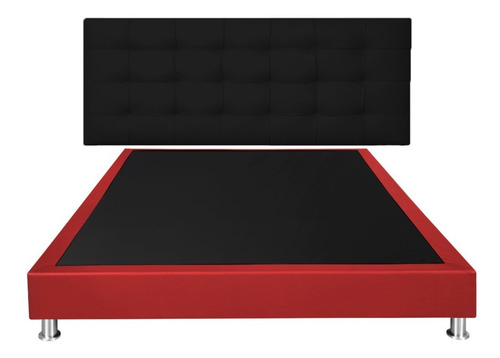 Cabecero + Base Cama 140x190 Doble. Varios Colores.