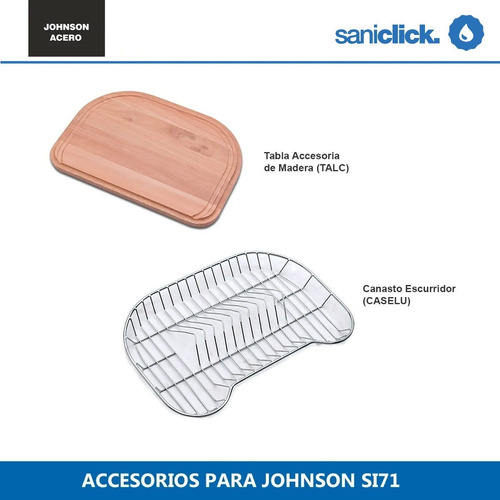 Imagen 2 de 10 de Combo Accesorios Johnson Escurridor Tabla Si71 - Cuotas