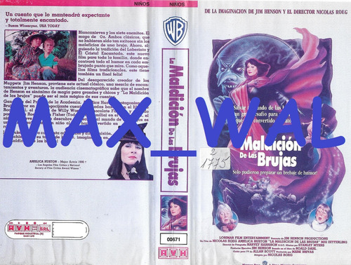 La Maldicion De Las Brujas Vhs The Witches Anjelica Huston