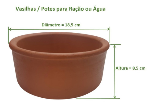 Comedouro / Bebedouro P/ Cães E Aves No 1 - 1 Peça