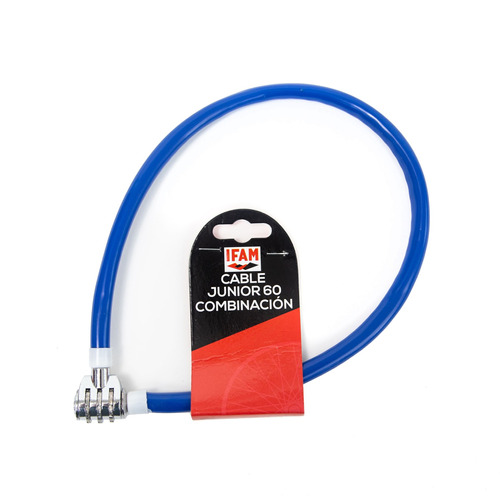 Cable Combinación Antirrobo Bici Ifam Junior 60 Azul 