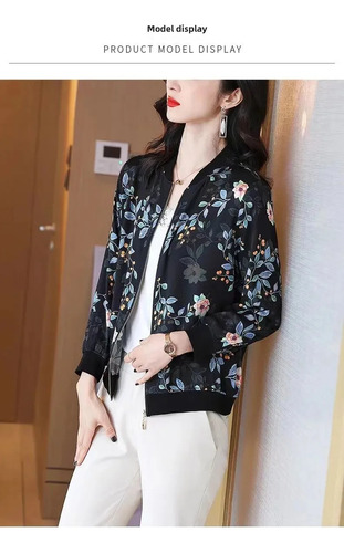 Chaqueta De Protección Solar De Manga Larga Con Estampado Fl