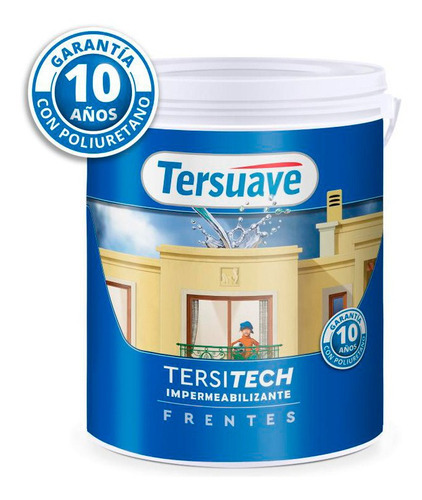 Impermeabilizante exterio Tersuave Frentes para paredes color blanco 4L