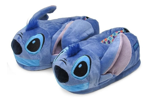 Pantufa 3d Stitch Solado De Borracha Original Disney