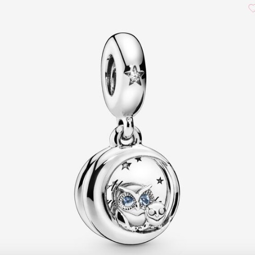 Sabio Búho Uni Genuino 925 plata pulsera con dijes Europea Bead Fits