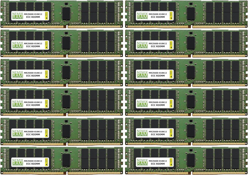 Memoria Registrada Ecc 96 Gb, 12 X 8 Gb Ddrpcrx8 Rdimm Por