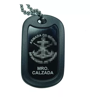 1pz Placa Dog Tag Militar Personalizada Logo Sdn Marina G.n