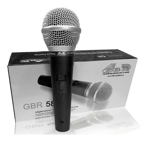 Imagen 1 de 7 de Micrófono Dinámico Gbr-58 Vocal, De Mano, Con Cable