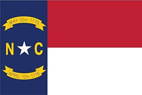2pack Carolina Del Norte Estado Bandera Calcomania | 5inches
