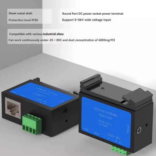 Servidor De Puerto Serie Rs485 A Ethernet Modbus Tcp/ip 600b