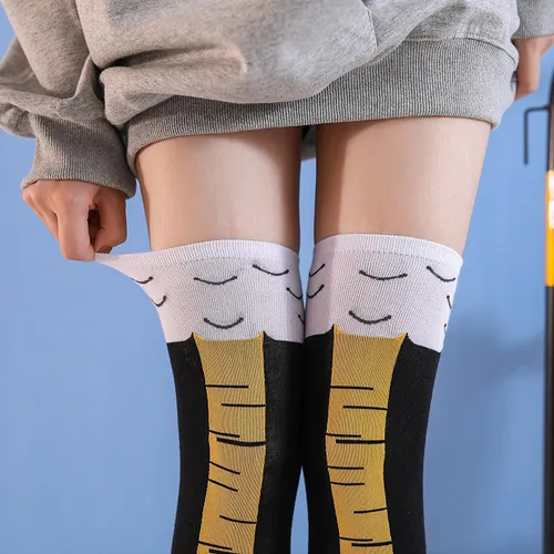 A Medias De Pata De Pollo For Mujer Medias Largas De Presión
