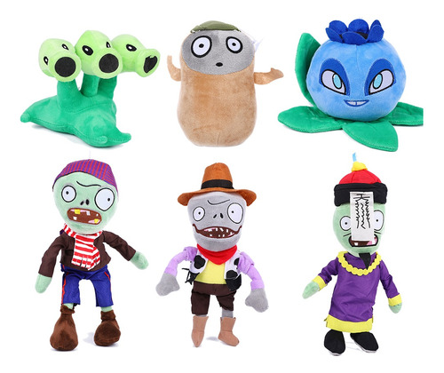 Muñecos De 6 Piezas Plants Vs. Zombies, Looney Tunes