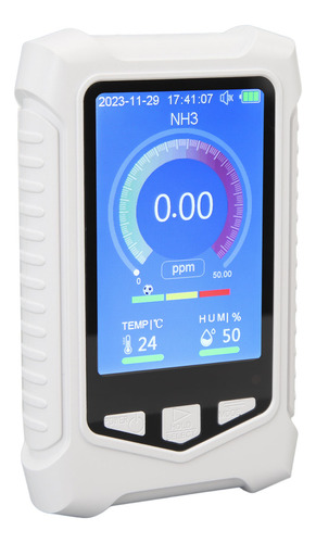 Teste De Medidor De Nh3 Portátil Com Precisão De 0 A 50 Ppm