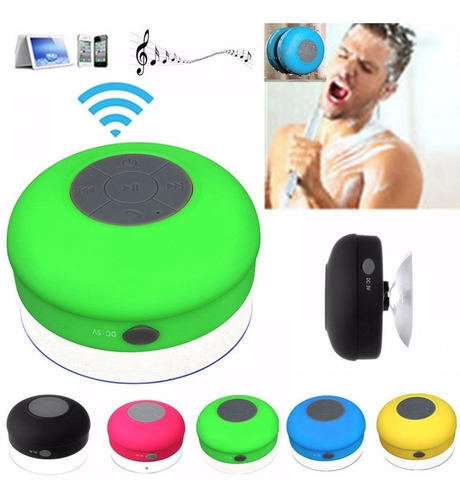 Parlante Bluetooth Recargable Para La Ducha Resistente Agua!