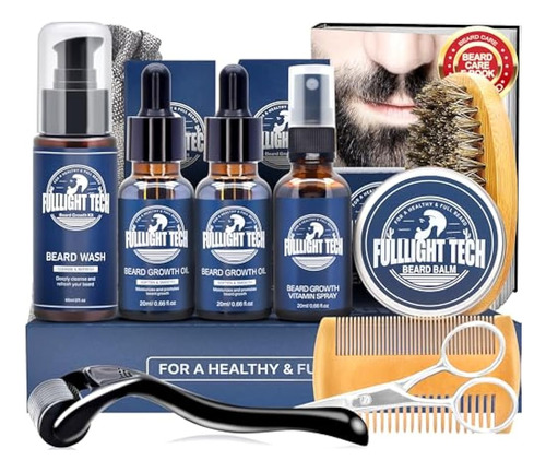 Kit De Barba, Kit De Cuidado De Barba Para Hombres Con Aceit