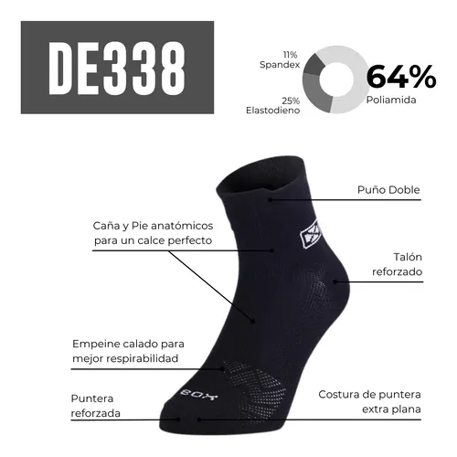 Medias Sox Deportiva Running Caña Intermedia Unisex