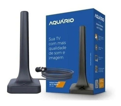 Antena Digital Aquario Dtv-200 Interna Com Cabo 2.5m Hdtv 4k