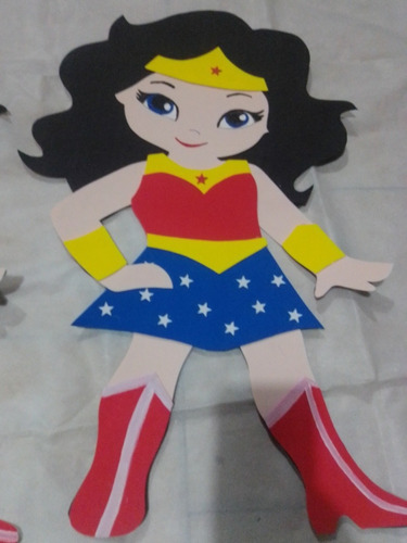 Imagen Para Decorar Goma Eva Mujer Maravilla Wonder Woman 