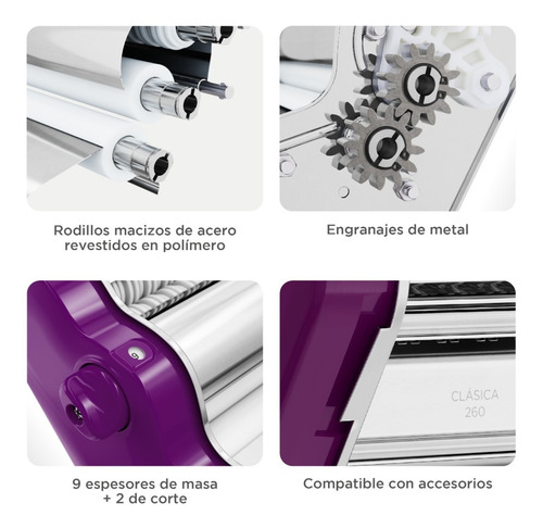 Imagen 4 de 9 de Pastalinda Máquina Clásica 260 Violeta