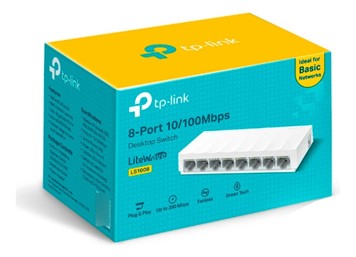 Switch De Escritorio 8 Puertos 10/100 Ls1008 Tp-link